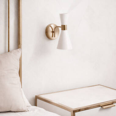 Image of Jigger Metal Wall Lamp in White