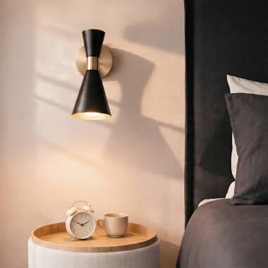 Lampa Ścienna Metal Biała Jigger