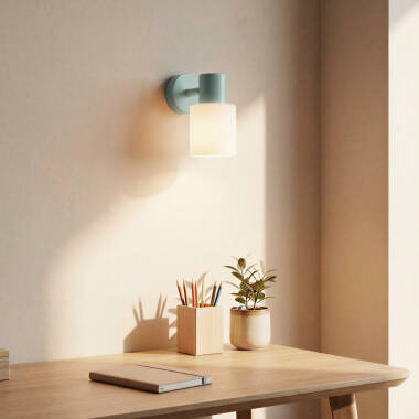 Zion Metal & Glass Wall Lamp