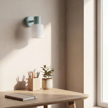 Immagine di Applique da Parete Orientabile Metallo e Vetro Zion