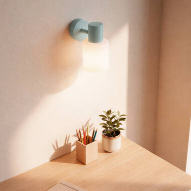 Immagine di Applique da Parete Orientabile Metallo e Vetro Zion