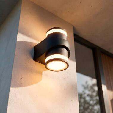 Afbeelding van Wandlamp Outdoor LED 10W Aluminium Opbouw Neky Duo 