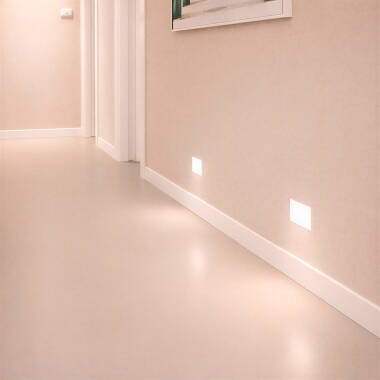 Bild von Wandleuchte Pladur-/Gipseinbau für MR11 LED-Glühbirnen Schnitt 103x148 mm