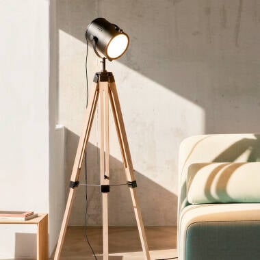 Bild von Stehlampe aus Holz Boes