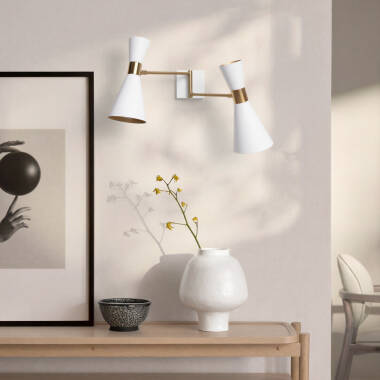 Bild von Wandleuchte Ausrichtbar Metall 2 Strahler Jigger 