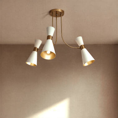 Jigger Aluminium 3 Spotlight Ceiling Lamp