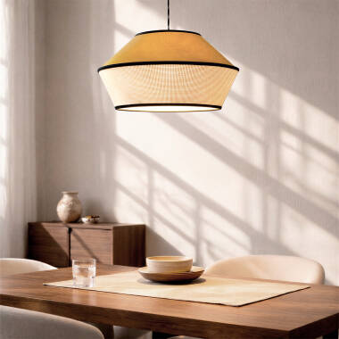 Immagine di Lampada a Sospensione in Velluto Trompa