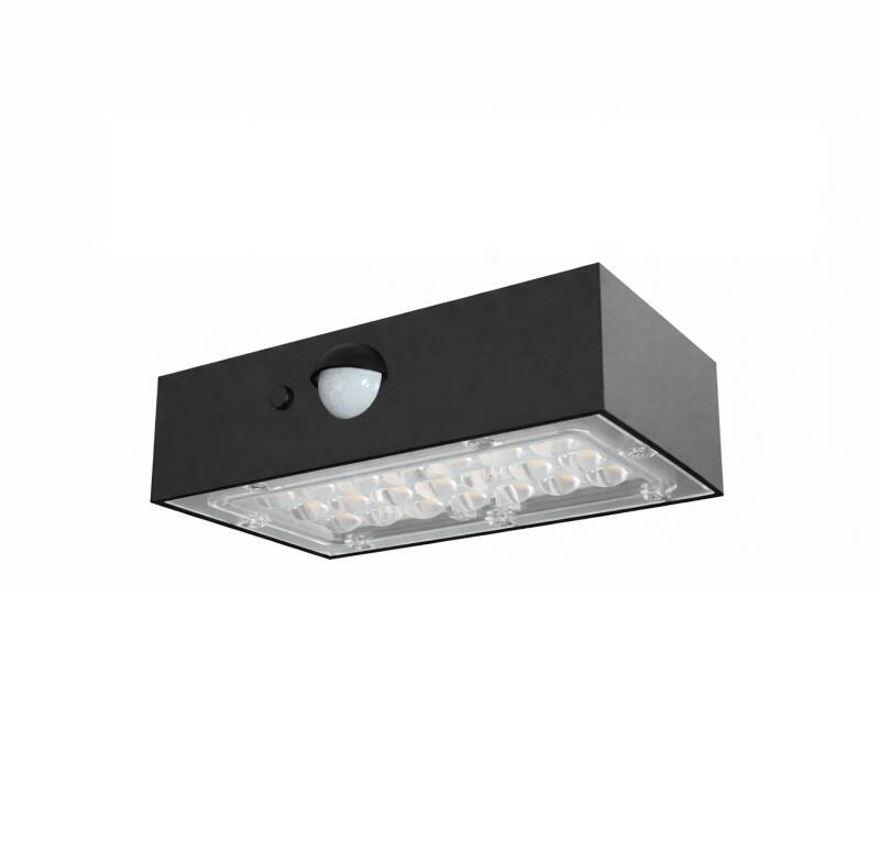Bild von LED Wandleuchte Außen 3W mit PIR Sensor Karl Solar