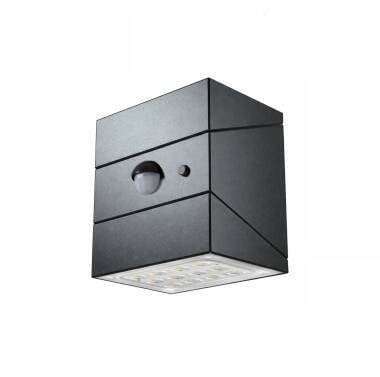 Buitenwandlamp LED 2.5W met PIR-Bewegingssensor Twist Solar