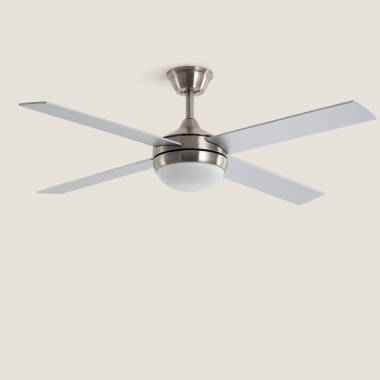 Deckenventilator mit Licht, geräuscharm, DC, Holzflügel, Navy Evo