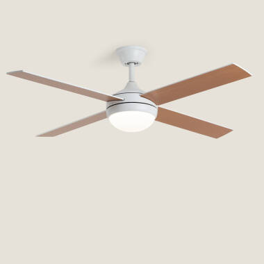 Image de Ventilateur de Plafond avec Éclairage Silencieux DC Pales en Bois Navy Evo