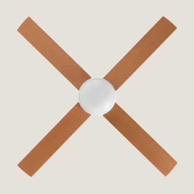 Image de Ventilateur de Plafond avec Éclairage Silencieux DC Pales en Bois Navy Evo