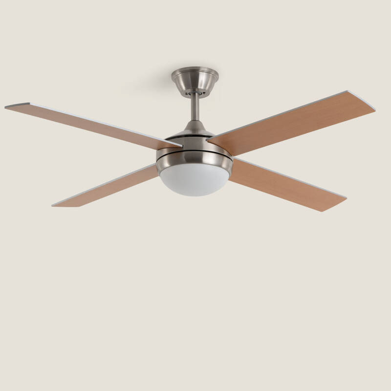 Image de Ventilateur de Plafond avec Éclairage Silencieux DC Pales en Bois Navy Evo