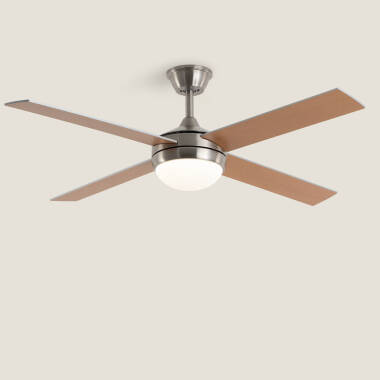 Image de Ventilateur de Plafond avec Éclairage Silencieux DC Pales en Bois Navy Evo