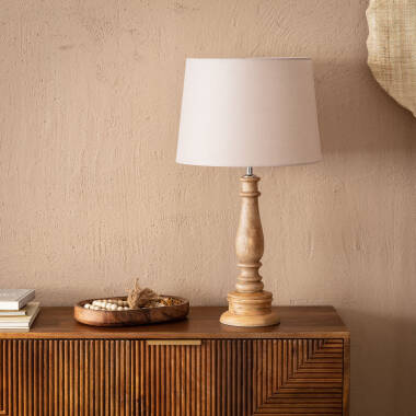 Image of Dinnka Wooden Table Lamp ILUZZIA 