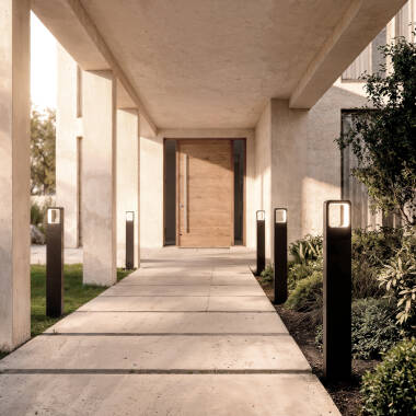 Image de Balise LED Extérieure 6W sur Pied 80cm en Saillie Emerita 