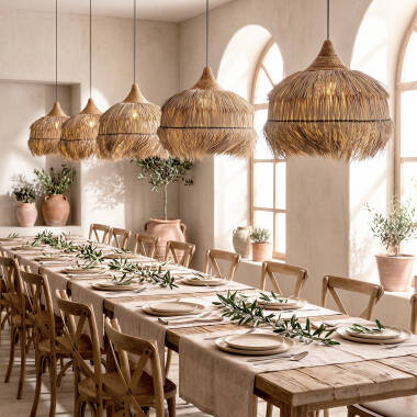 Image of Liana Rattan Pendant Lamp ILUZZIA 