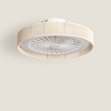 Plafondventilator met lamp, stille DC-motor, katoen Alma