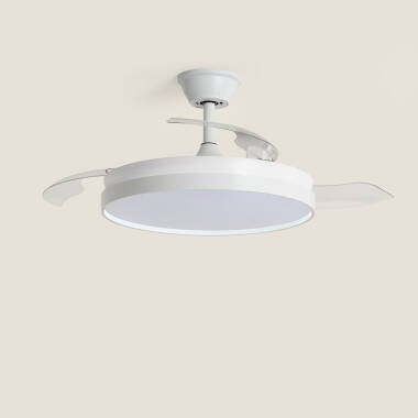 Ventilatore da Soffitto Silenzioso con Luce DC Pale Retrattili Kaios