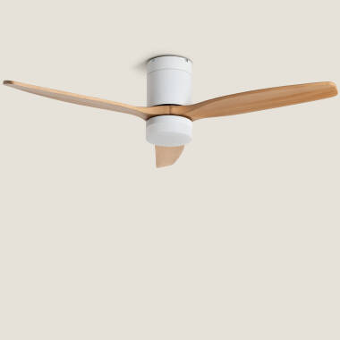 Deckenventilator mit Licht Lautlos DC Holzflügel Leros