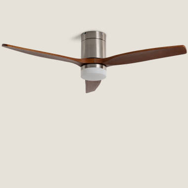 Tichý Stropní Ventilátor se Světlem DC Dřevěné Lopatky Leros