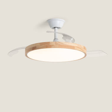 Bild von Deckenventilator mit Licht, geräuscharm, DC, einziehbare Flügel, Dari