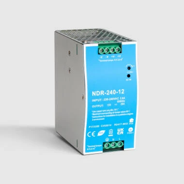 Alimentatore 12V DC per guida DIN