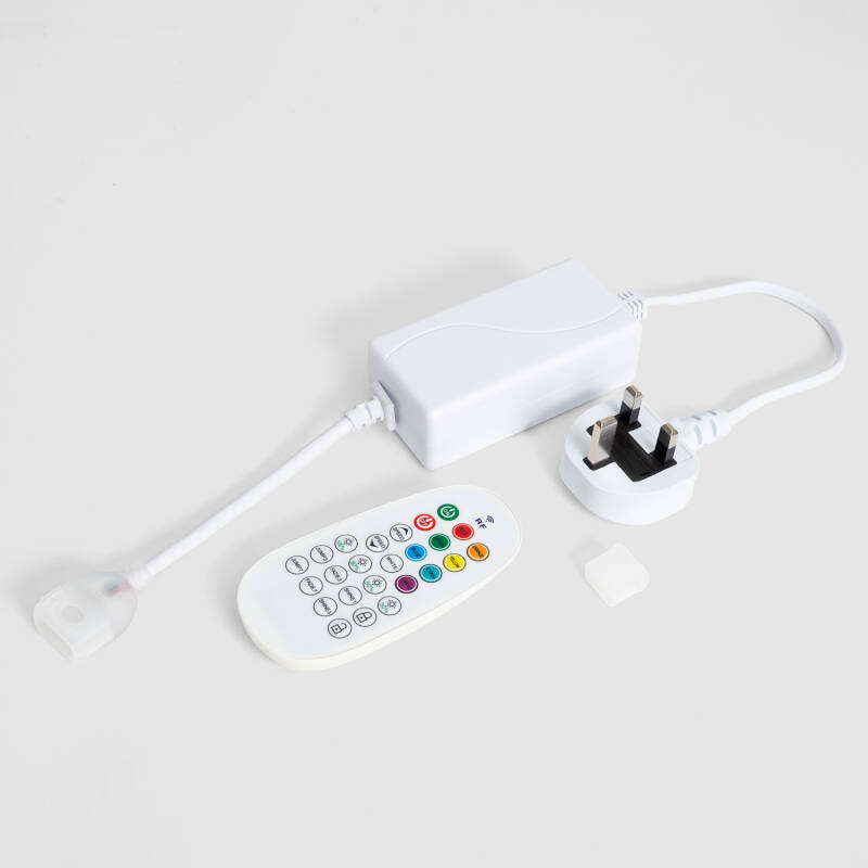 Image of Controller with RF Remote for 220V LED Neon Strip SFLEX8 Dimmable in RGB