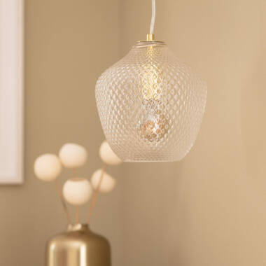 Hanglamp Metaal en Glas Stiklu