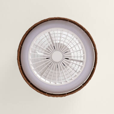 Image de Ventilateur de Plafond avec Lumière Silencieux DC Ratán Nala