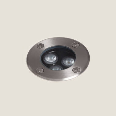 Venkovní LED Bodové Svítidlo 3W Solid Zapuštěné Podlahové Inox Hallo