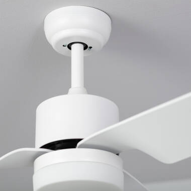 Image of Minimal Silent Ceiling Fan with DC Motor in White 132cm