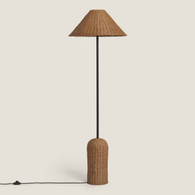 Stehleuchte aus Rattan Nara