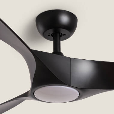 Immagine di Ventilatore da Soffitto Silenzioso Egina Nero 132cm Motore DC