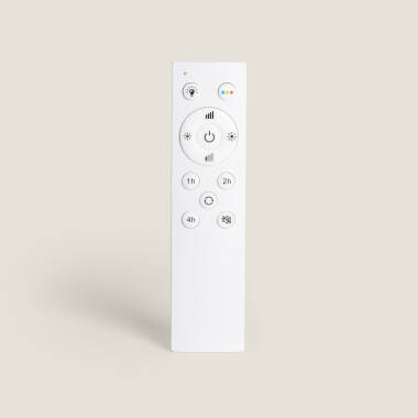 Bild von Deckenventilator Lautlos Spetses Nickel Holz 132cm DC Motor für Aussen