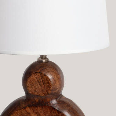Bild von Tischlampe aus Holz Hunar II ILUZZIA 