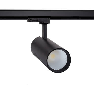 Spot LED sur Rail Triphasé 30W Bertha CCT Sélectionnable Noir