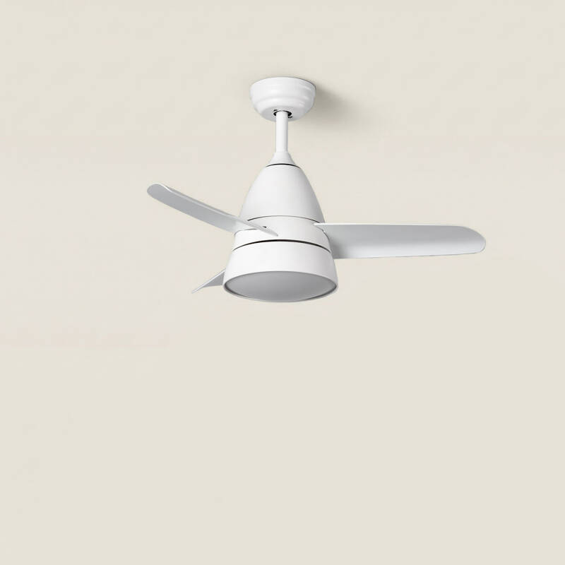 Image of Industrial Silent Ceiling Fan with DC Motor in White 91cm