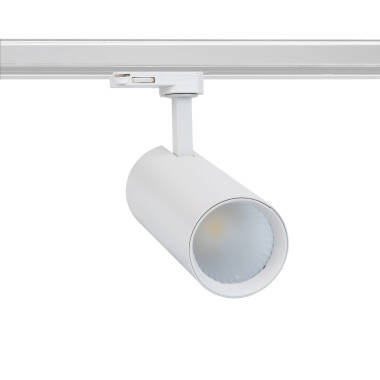 Spot LED sur Rail Triphasé 30W Bertha CCT Sélectionnable Blanc