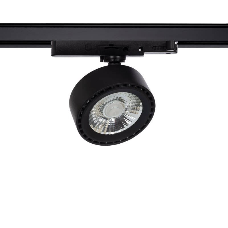Image de Spot LED sur Rail Triphasé 20W Onuba CCT Sélectionnable Noir