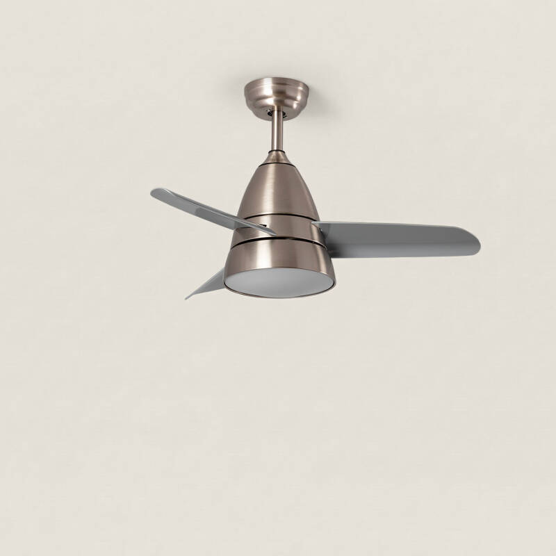 Image of Industrial Silent Ceiling Fan with DC Motor Silver 91cm