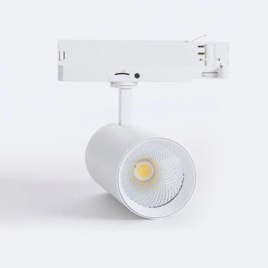 Spot LED sur Rail Triphasé 40W Carlo LIFUD CCT Sélectionnable Blanc