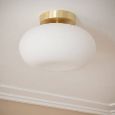 Afbeelding van Plafond lamp LED 9W Metaal en Glas