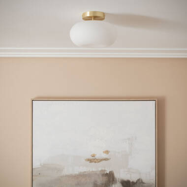 Afbeelding van Plafond lamp LED 9W Metaal en Glas