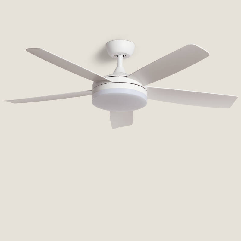 Image of Patroclo Silent Ceiling Fan with DC Motor in White 132cm