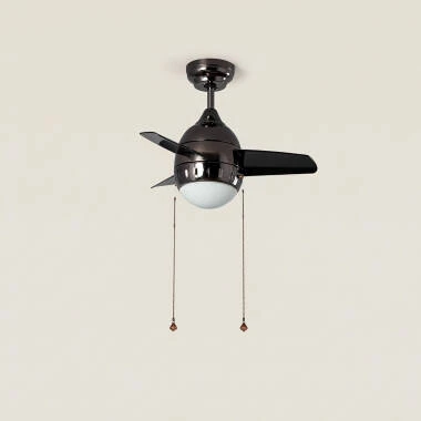 Ventilatore Da Soffitto Silenzioso TECHBREY Kourak 106 Cm – Motore DC, 6 Velocità, Funzione Inverno/Estate, Colore Nero