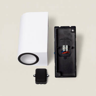 Image of Gala Double-Sided Outdoor LED Wall Light in White