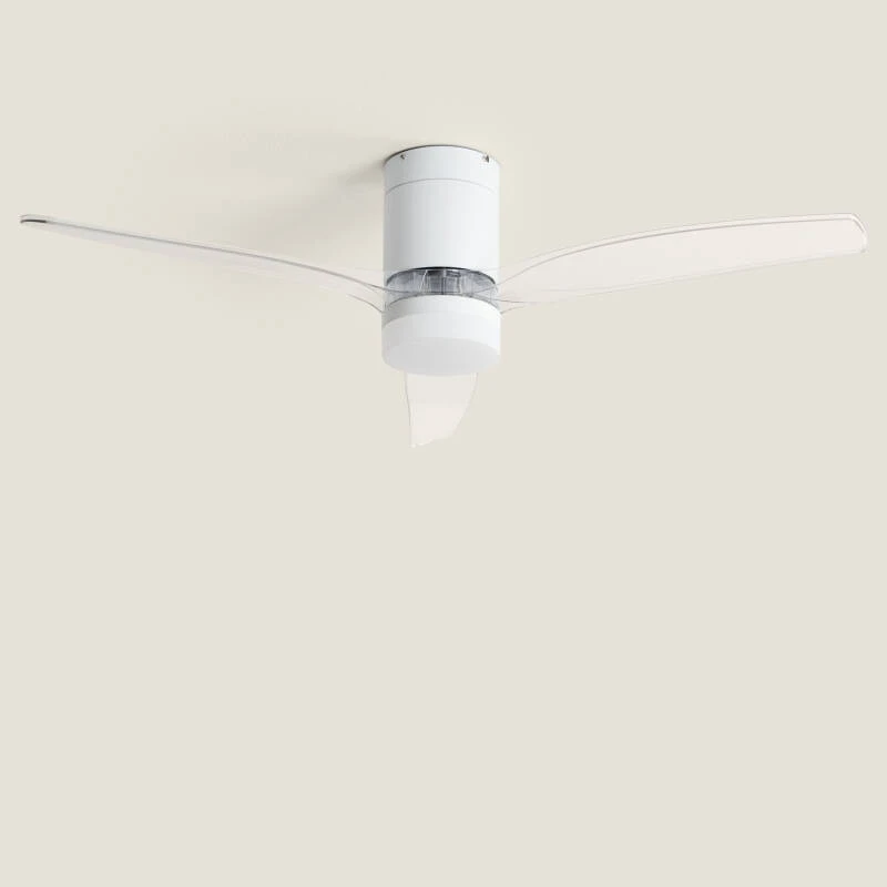 Afbeelding van Plafondventilator met verlichting Stil DC houten bladen Leros