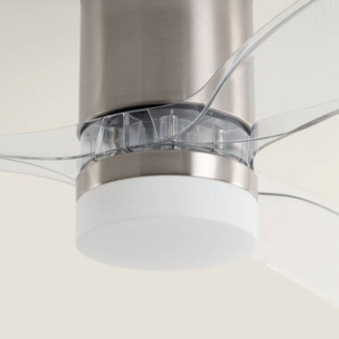 Bild von Deckenventilator mit Licht, geräuscharm, DC, Holzflügel, Leros