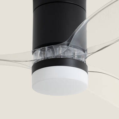 Bild von Deckenventilator mit Licht, geräuscharm, DC, Holzflügel, Leros